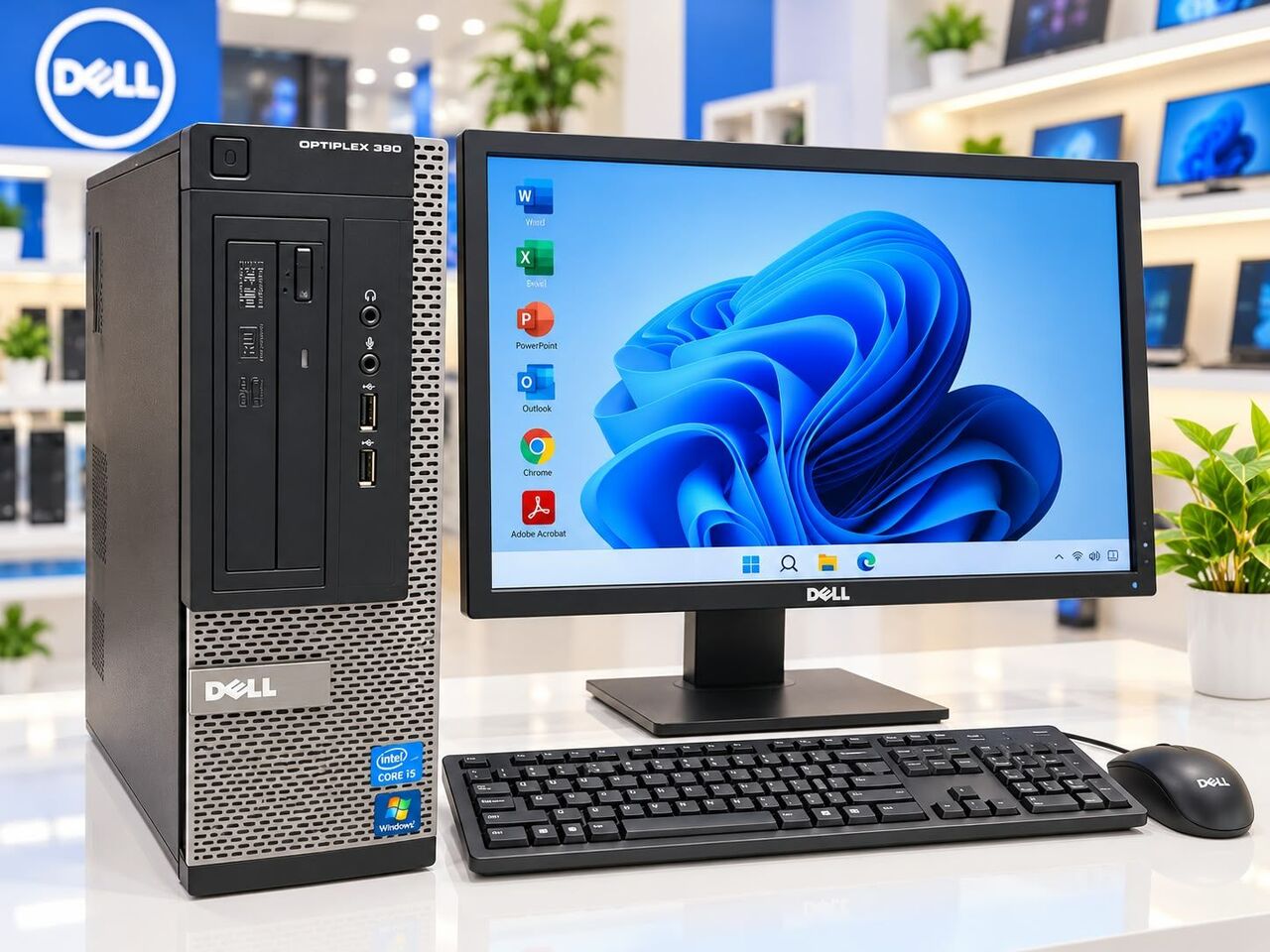 Manama, Computers, BHD 28,  Dell CORE I3 COMPUTER SET /4GB RAM / 250GB HDD / Intel HD Graphics 2GB Shared /36841488
