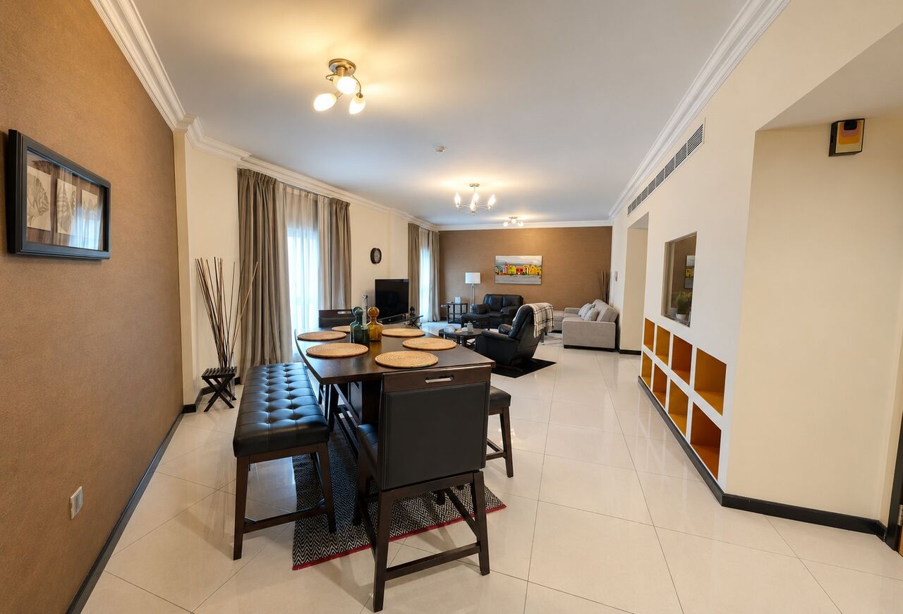 Juffair, Apartments, Flats, Houses & Villas, BHD 400/year,  2 BR,  Fully Furnished 2 Bedroom 3 Washroom Beautiful Family Apartment