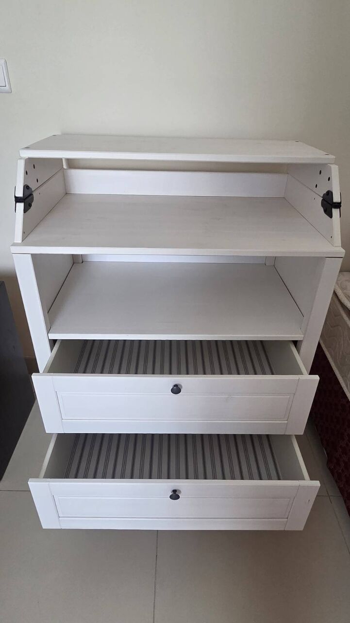 Riyadh, Furniture, SAR 550,  Baby Changing Table + Changing Mat (IKEA SUNDVIK)