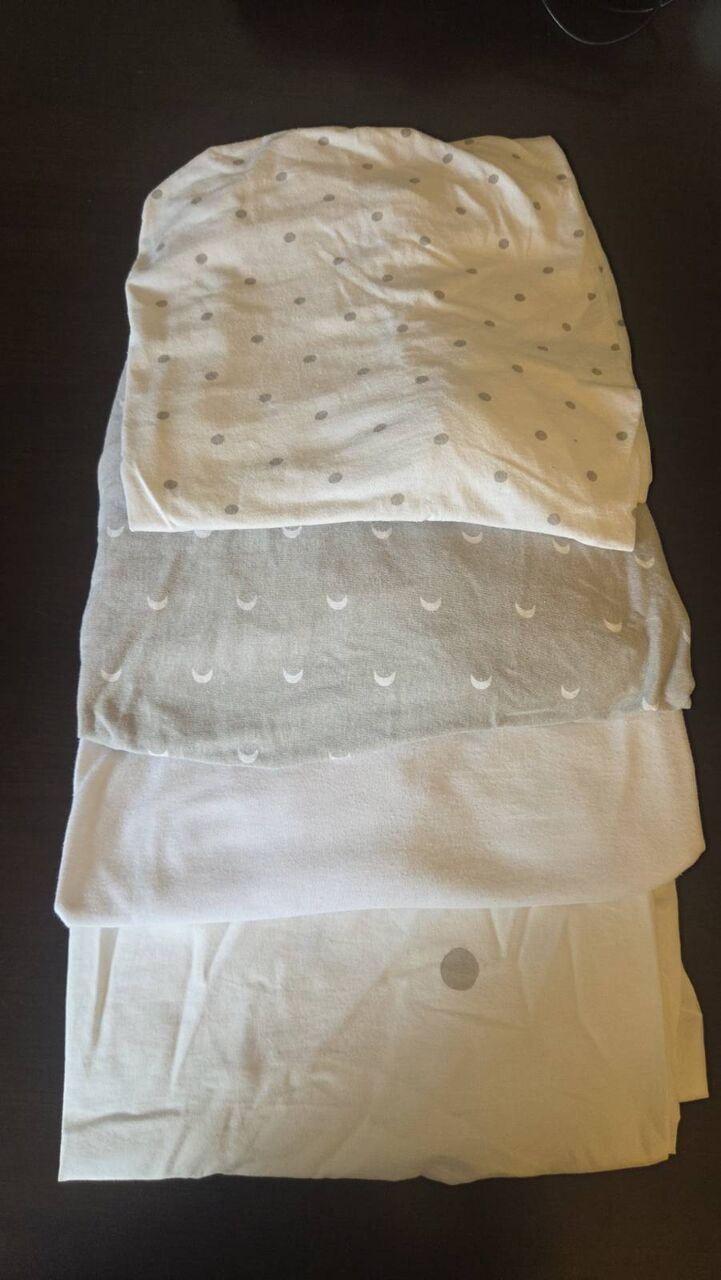 Riyadh, Furniture, SAR 650,  Baby Cot + Mattress & Full Bedding Set