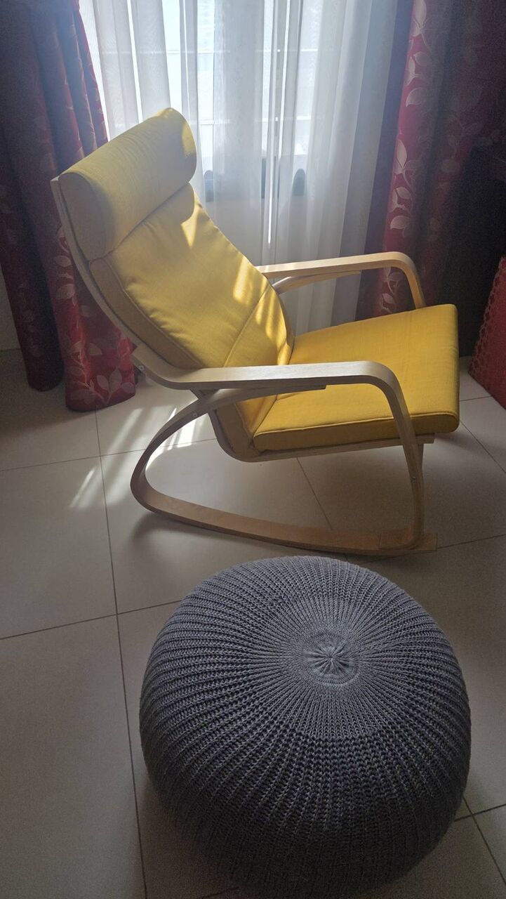 Riyadh, Furniture, SAR 400,  Rocking Chair + Pouffe