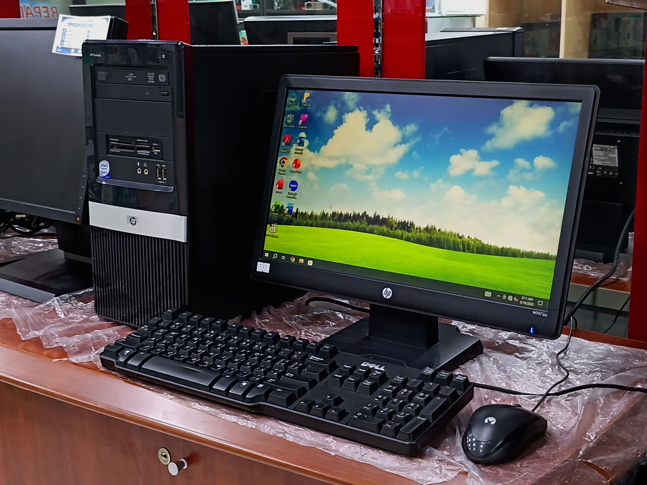 Riffa, Computers, BHD 23,  HP Computer Set Intel Core 2 3GB/160GB HDD 19&rsquo;&rsquo; Monitor With Gift Wi-Fi 23BD Only