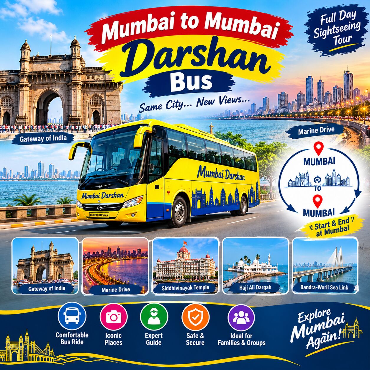 Mumbai, Travel, Mumbai To Mumbai Darshan Bus