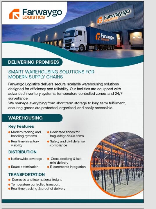 Sulai, Logistics, Warehouse Space Available For Rent -