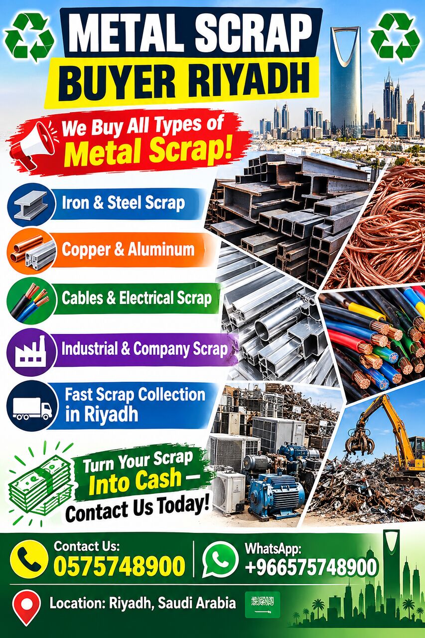Riyadh, Items Wanted, Metal Scrap Dealer Riyadh Scraps Buyer 0575748900