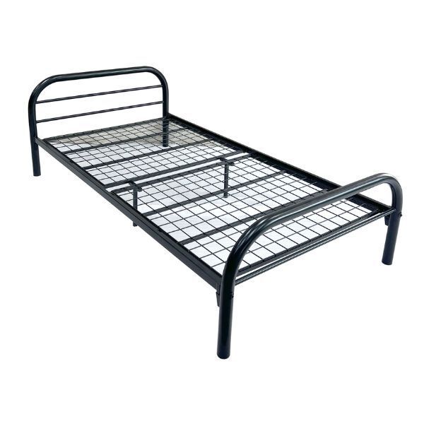 Riyadh, Furniture, SAR 100,  Single Metal Bed With Mattress For Only 100SR