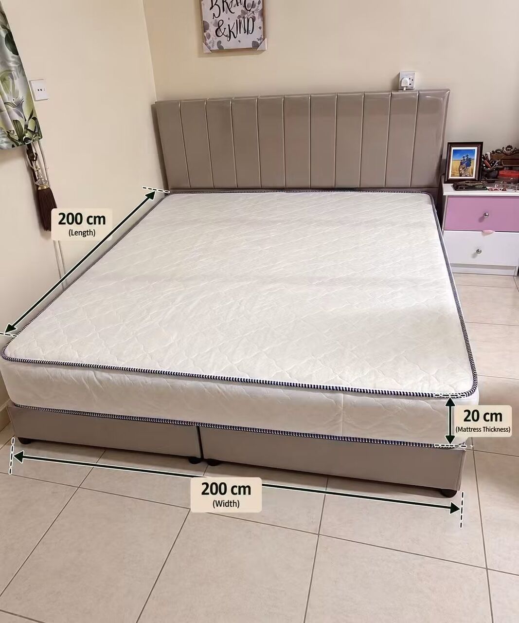 Riyadh, Household Items, SAR 22,  BED + MATTRESS | RIYADH