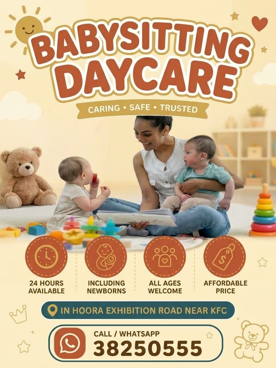 Hoora, Daycare, Babysitting & Daycare Services Available On Exhibition Road (near KFC). Safe, Clean