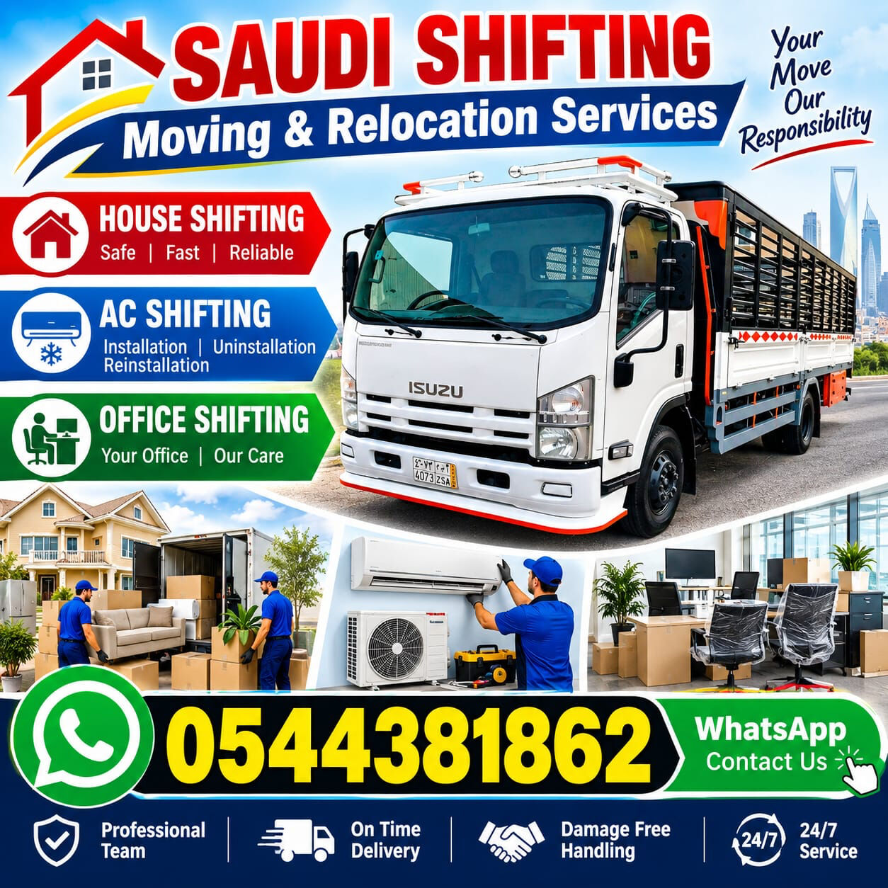 Jubail, Delivery, ‎MOVERS PACKERS□HOUSE SHIFTING□👍PROFESSIONAL LABOR TEAM □DYNA TRUCK FOR 0544381862