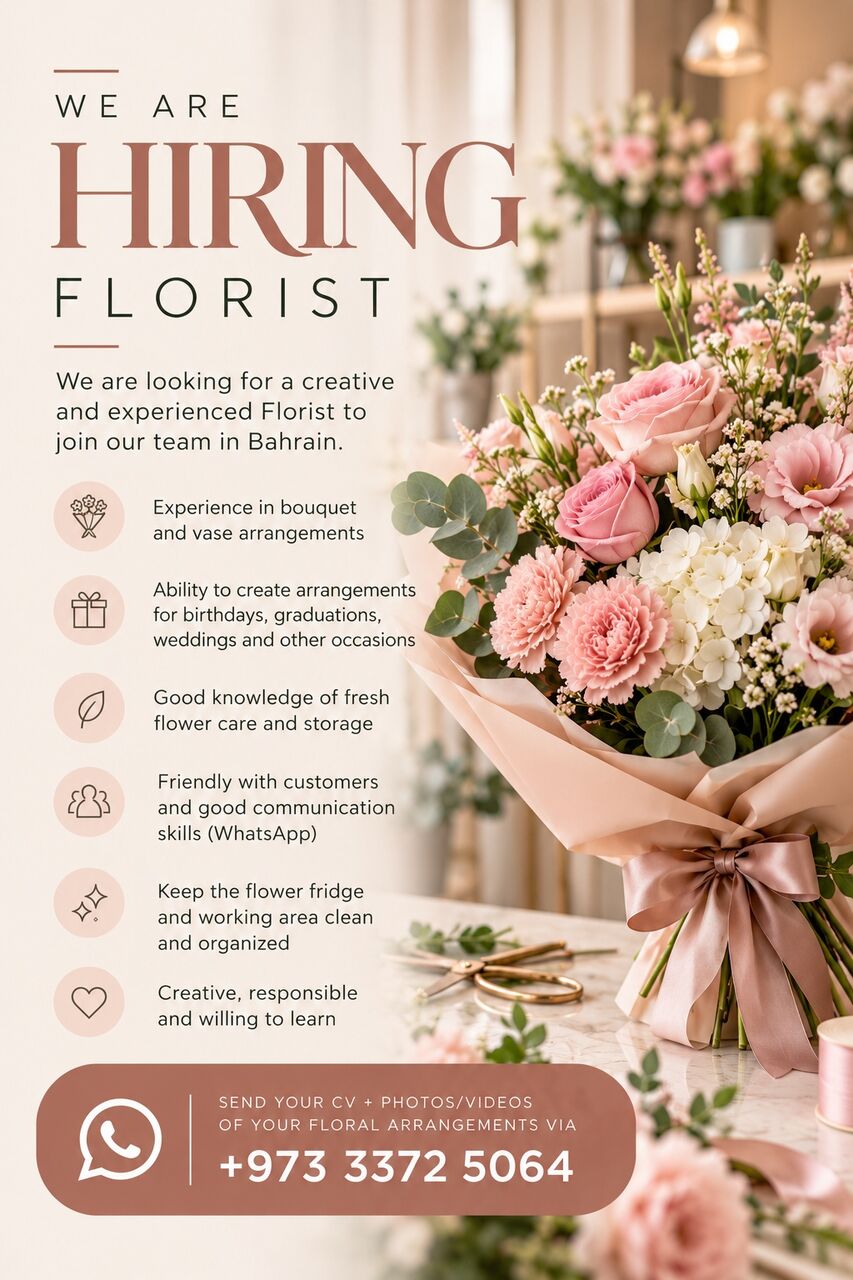 Riffa, Jobs, Florist