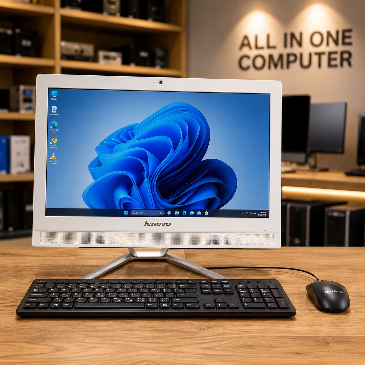 Isa Town, Computers, BHD 53,  Best Offer LENOVO All In One Computer Set 22" Full HD Screen 8GB RAM 180GB SSD Win10 Ready