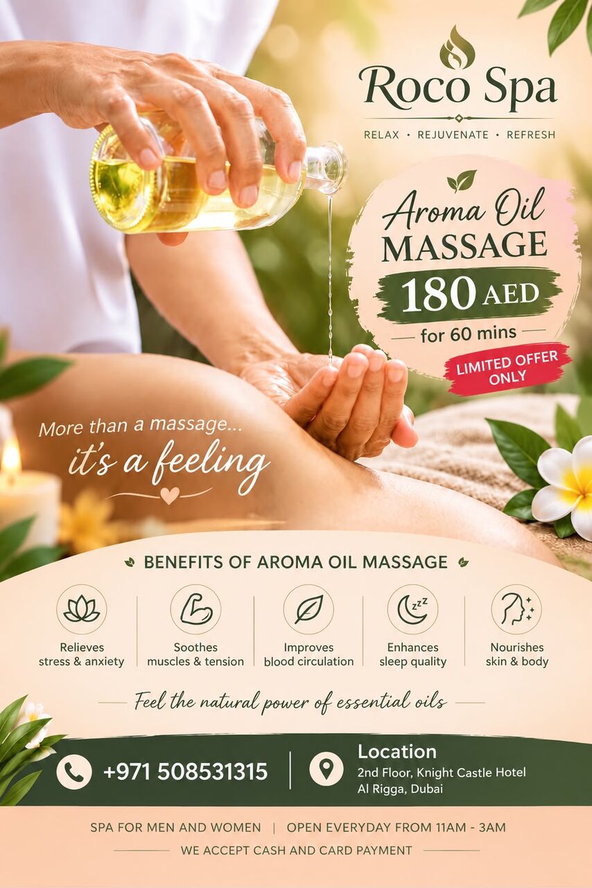 Al Rigga, Health, Your Time To Relax Starts Today At Roco Spa&Massage
