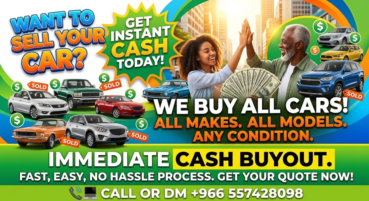 Khobar, Items Wanted, Want To Sell Your Car? Instant Buyout!