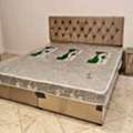 SAR 5,  Premium Quality Modern Bedroom Set &ndash; Double Bed, 4-Door Wardrobe & Dressing Table