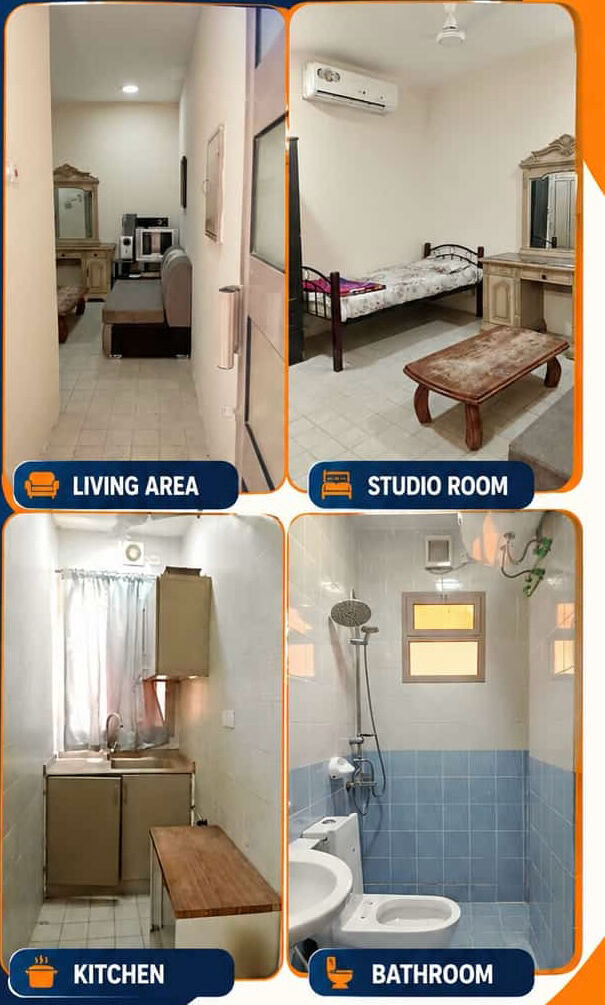 Diraz, Apartments, Flats, Houses & Villas, BHD 125/year,  1 BR,  RENT + FULLY FURINTURE + EWA