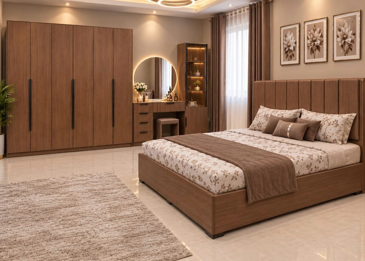 Jeddah, Furniture, SAR 5,  Modern Premium Quality Bedroom Furniture Set &ndash; Elegant & Stylish Design
