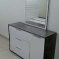 SAR 700,  IKEA Bed With Side Table & Dressing Table 0597874917