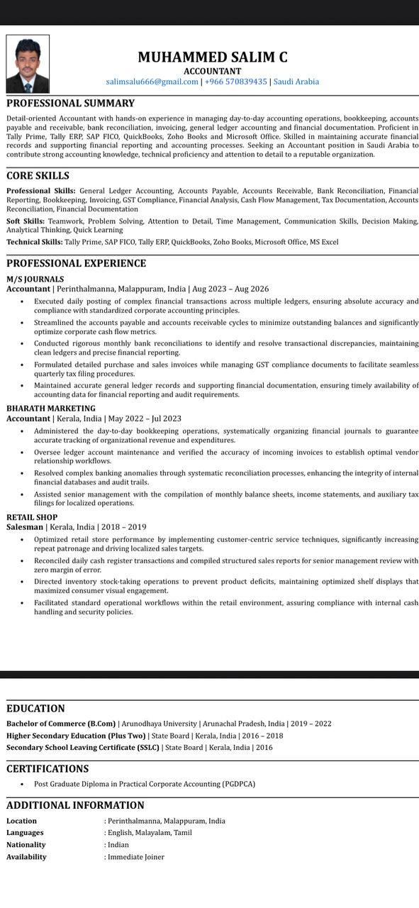 Al Fayhaa, Job Seekers, ACCOUNTING JOB