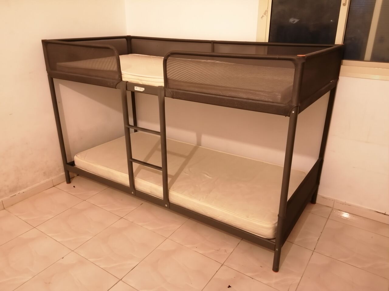 Mushrefah, Furniture, SAR 300,  IKEA TUFFING Bunk Bed Frame (90x200 Cm) + 2 Mattresses