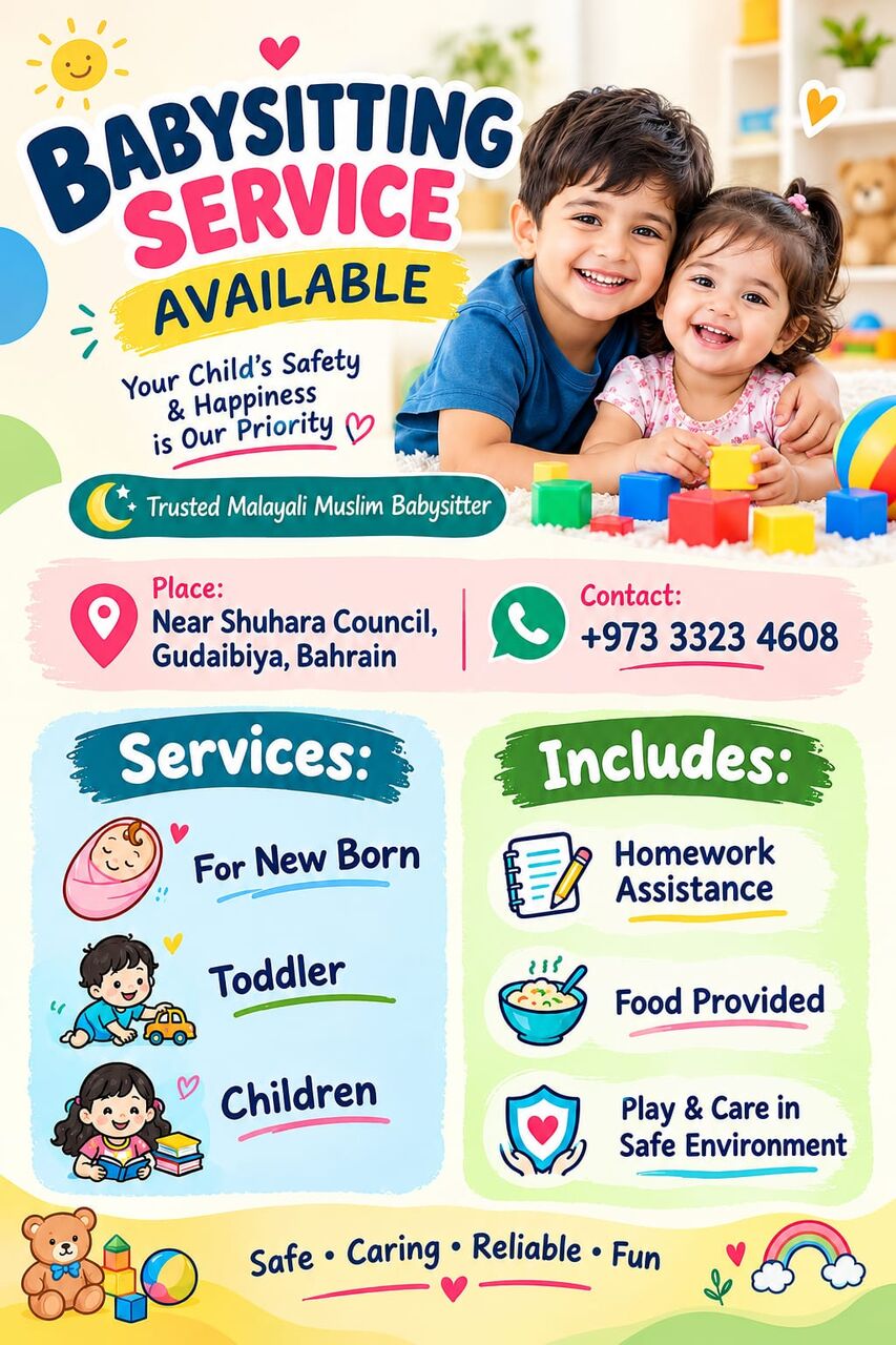 Gudaibiya, Daycare, Baby Sitting Services-Near Shura Council
