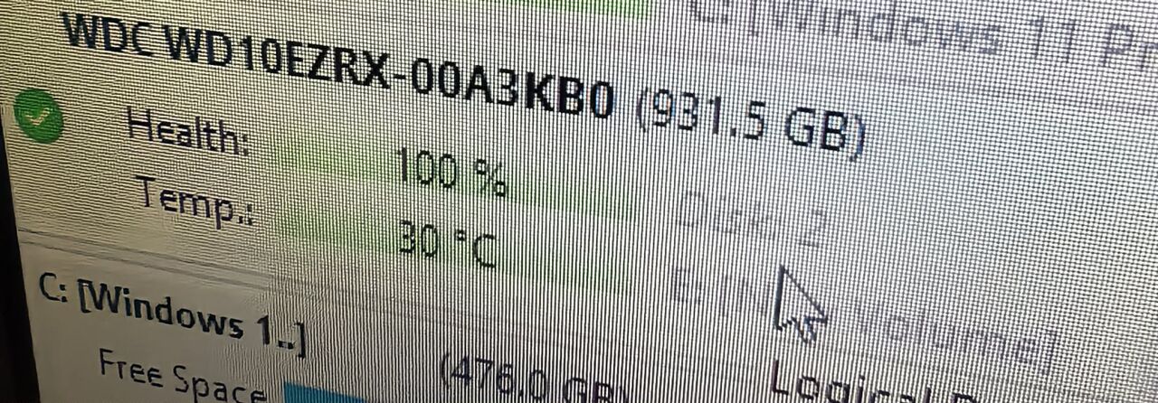Al-Muzahmiya, Computers, SAR 150,  SELLING: WD HARD DISK DRIVE 1TB GREEN (USED)