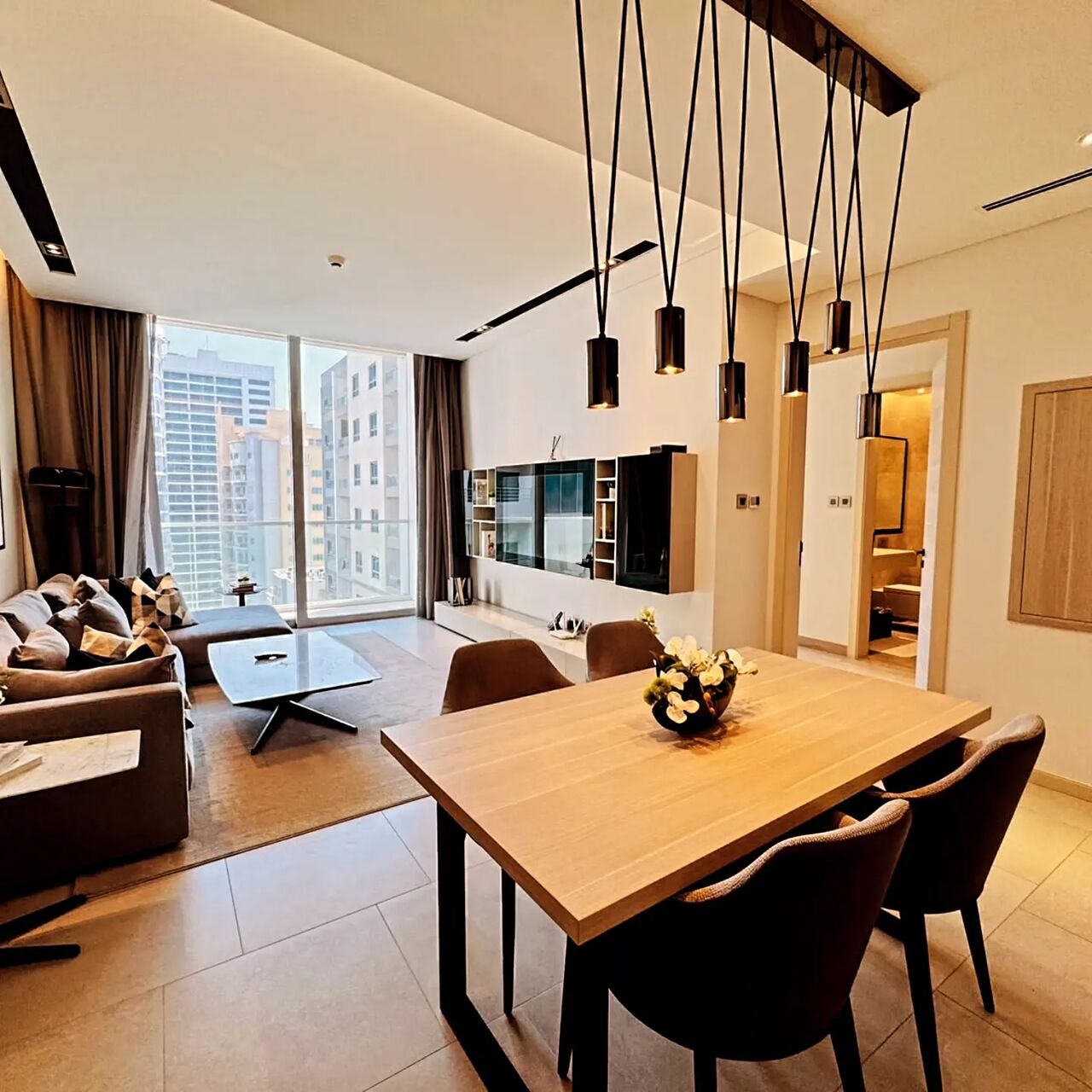 Juffair, Apartments, Flats, Houses & Villas, BHD 470/year,  Furnished,  2 BR,  2 Bedroom Luxury For Rent In Fontona Infinity Juffair