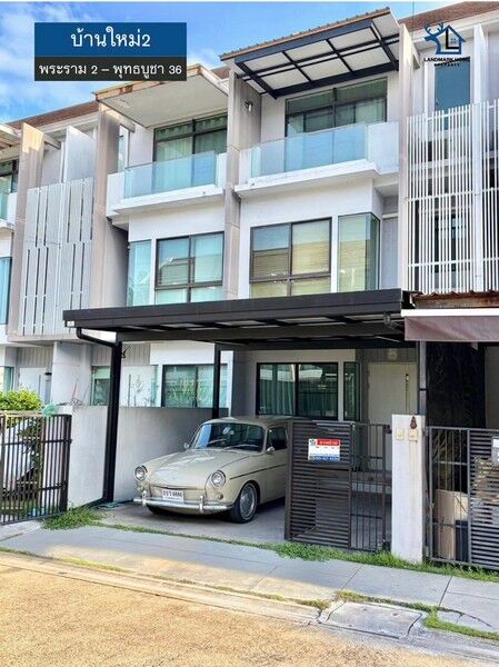 Bangkok, Real Estate For Sale, THB 3390000,  3 BR,  19 Sq. Feet,  LM26-0180 ขายทาวน์โฮม 2 ชั้น บ้านใหม่2 ท่าข้า