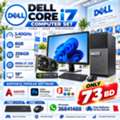 BHD 73,  DELL CORE I7 COMPUTER SET 2GB NVIDIA 8GB RAM 256GB SSD 19" HD Monitor Call/36841488