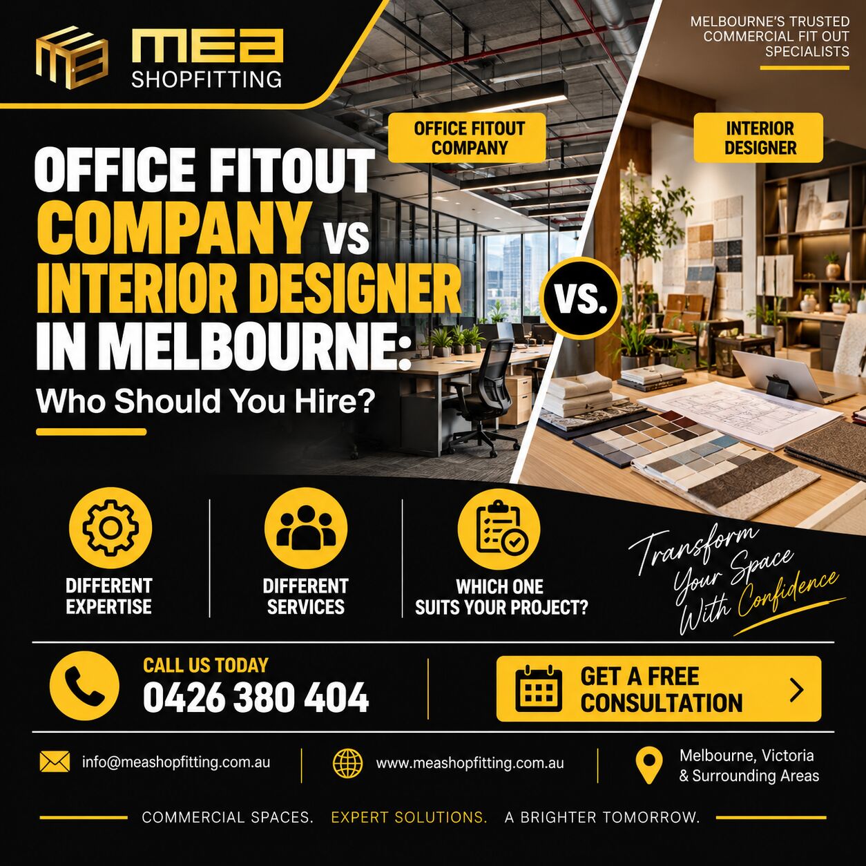 Melbourne, Construction, Office Fitout Company Vs Interior Designer In Melbourne