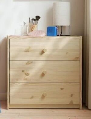 Jeddah, Furniture, SAR 180,  IKEA Just Like New Wooden Chest Drawers Available For Sale.