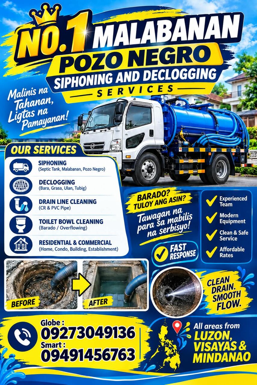 Manila, Business, NO.1 MALABANAN CAYAGAN DE ORO SIPHONING SEPTIC TANK SERVICES