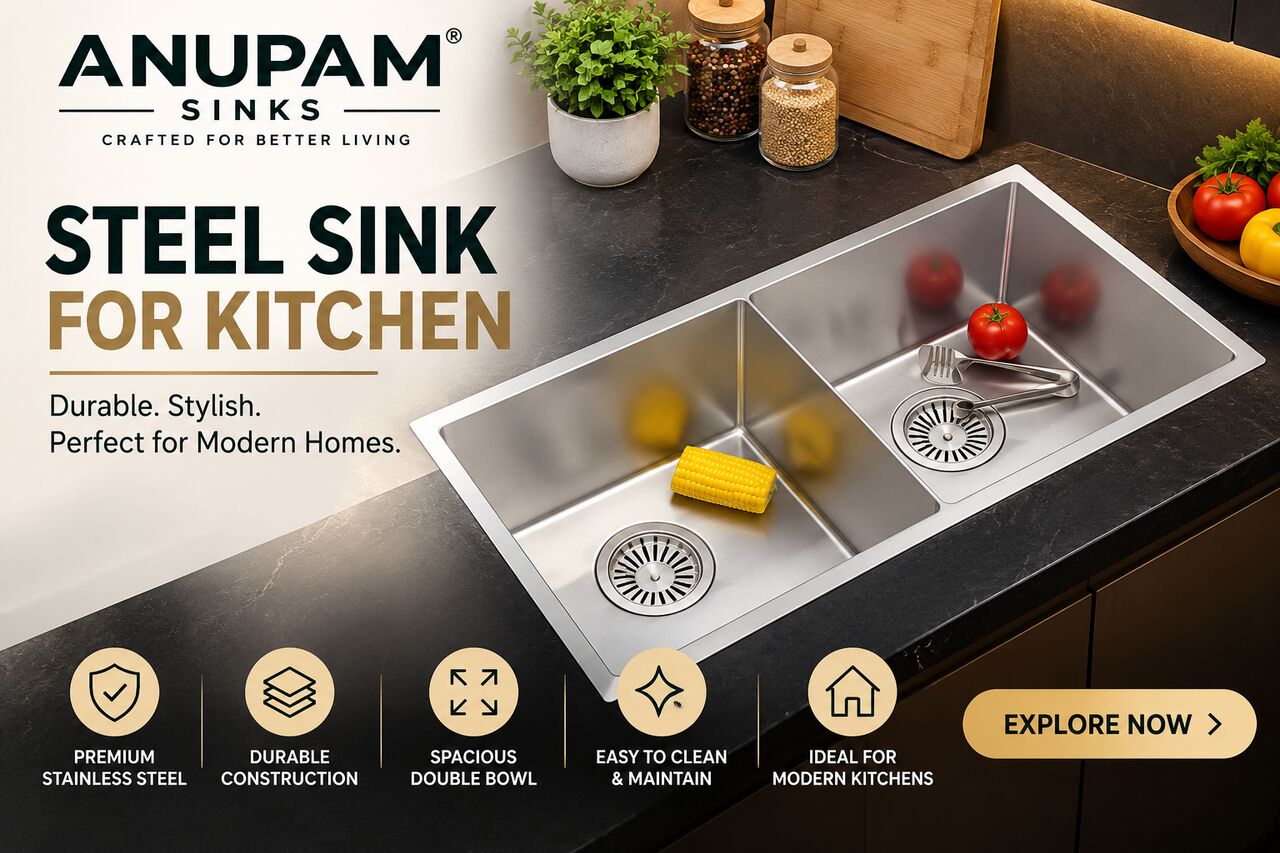 New Delhi, Household Items, INR 34990,  Buy Steel Sink For Kitchen Online