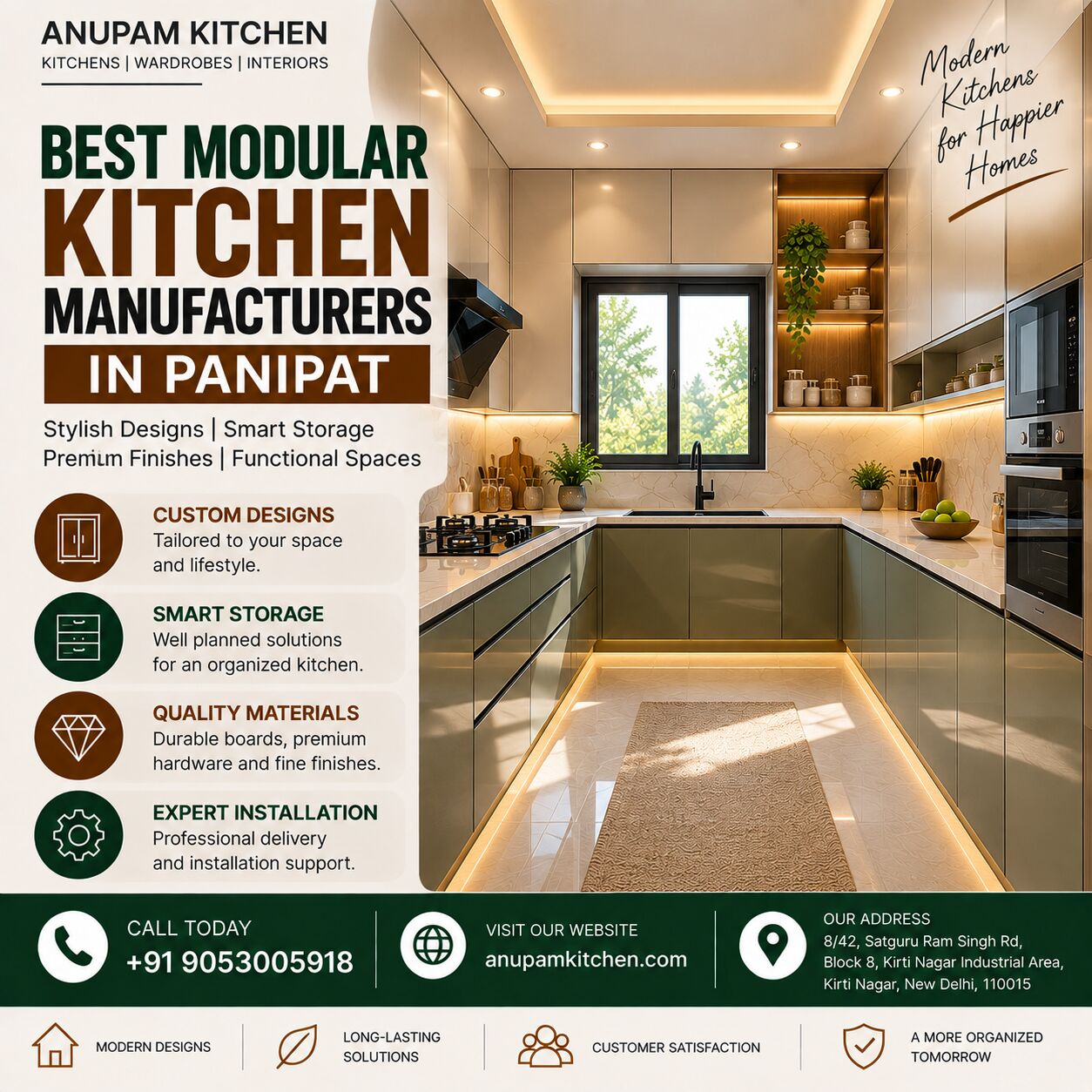 New Delhi, Household Items, INR 10000,  Best Modular Kitchen Manufacturers In Panipat | Anupam Kitchen