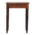 USD 364,  Artisan Furniture Solid Wood Chestnut Turned Leg Writing Desk, 1-Drawer, Brown