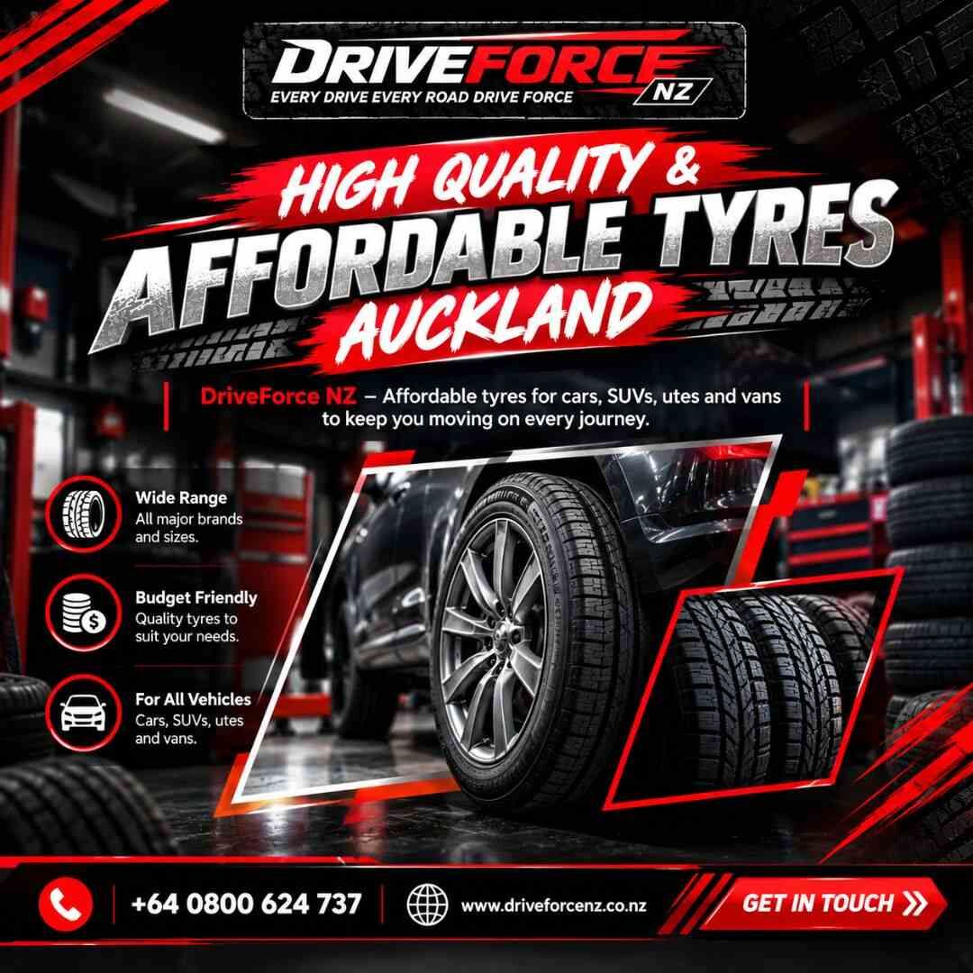 Auckland, Automotive, Affordable Tyres Auckland | Drive Force