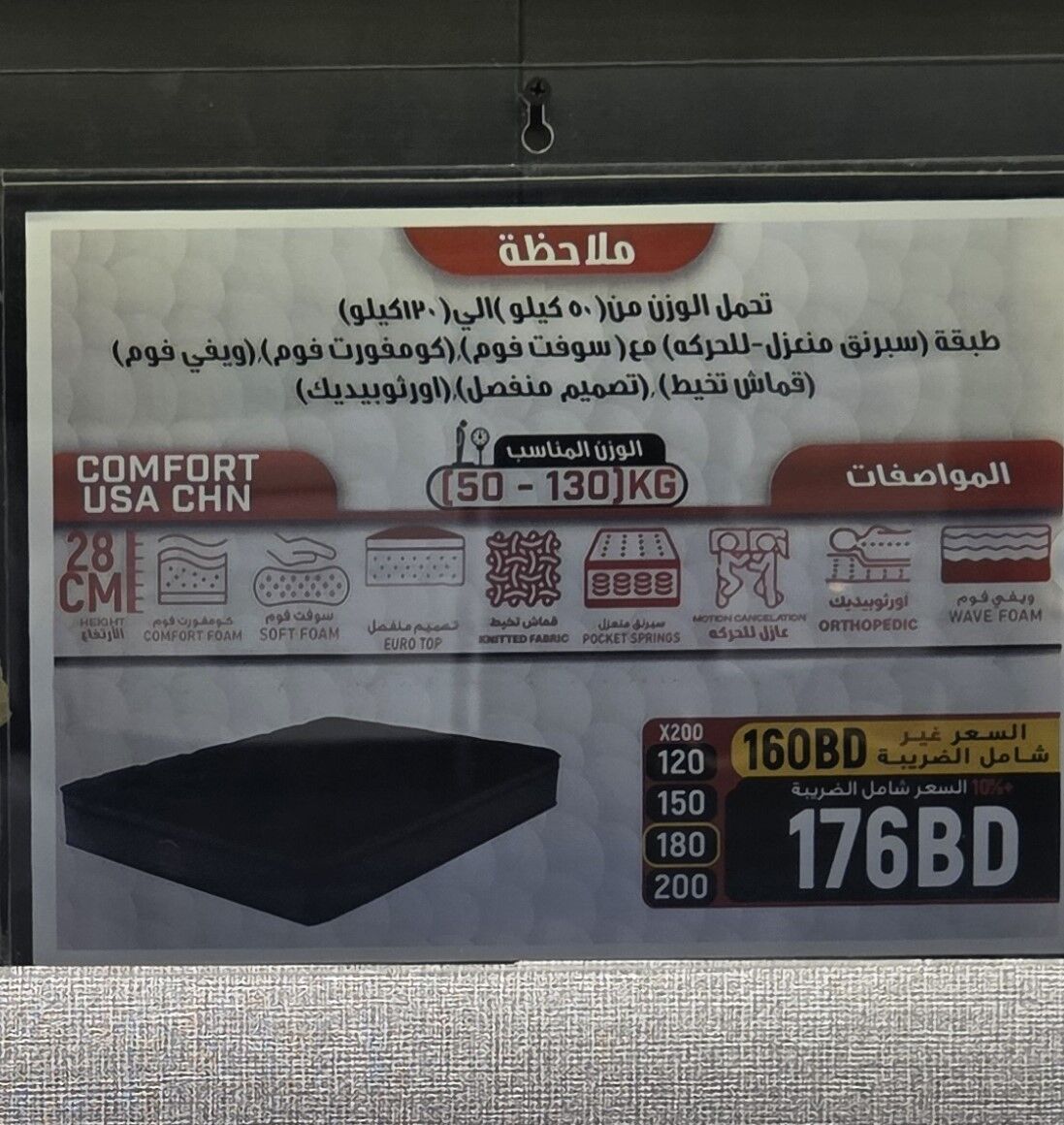 East Riffa, Furniture, BHD 140,  New Mattress In Excellent Conditioon For Sale
