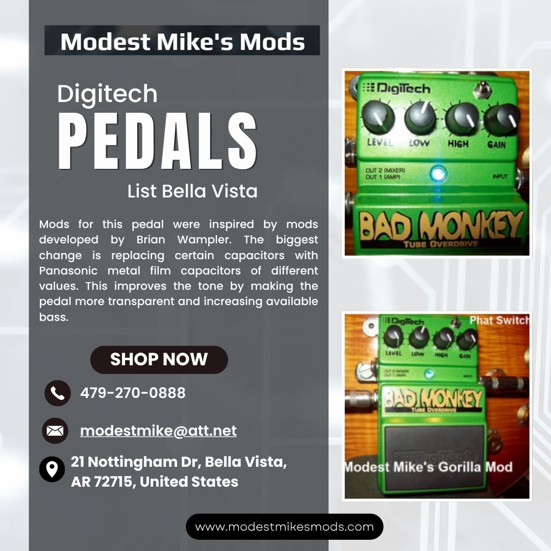 New York, Musical Instruments, Digitech Pedals List Bella Vista | Modest Mike
