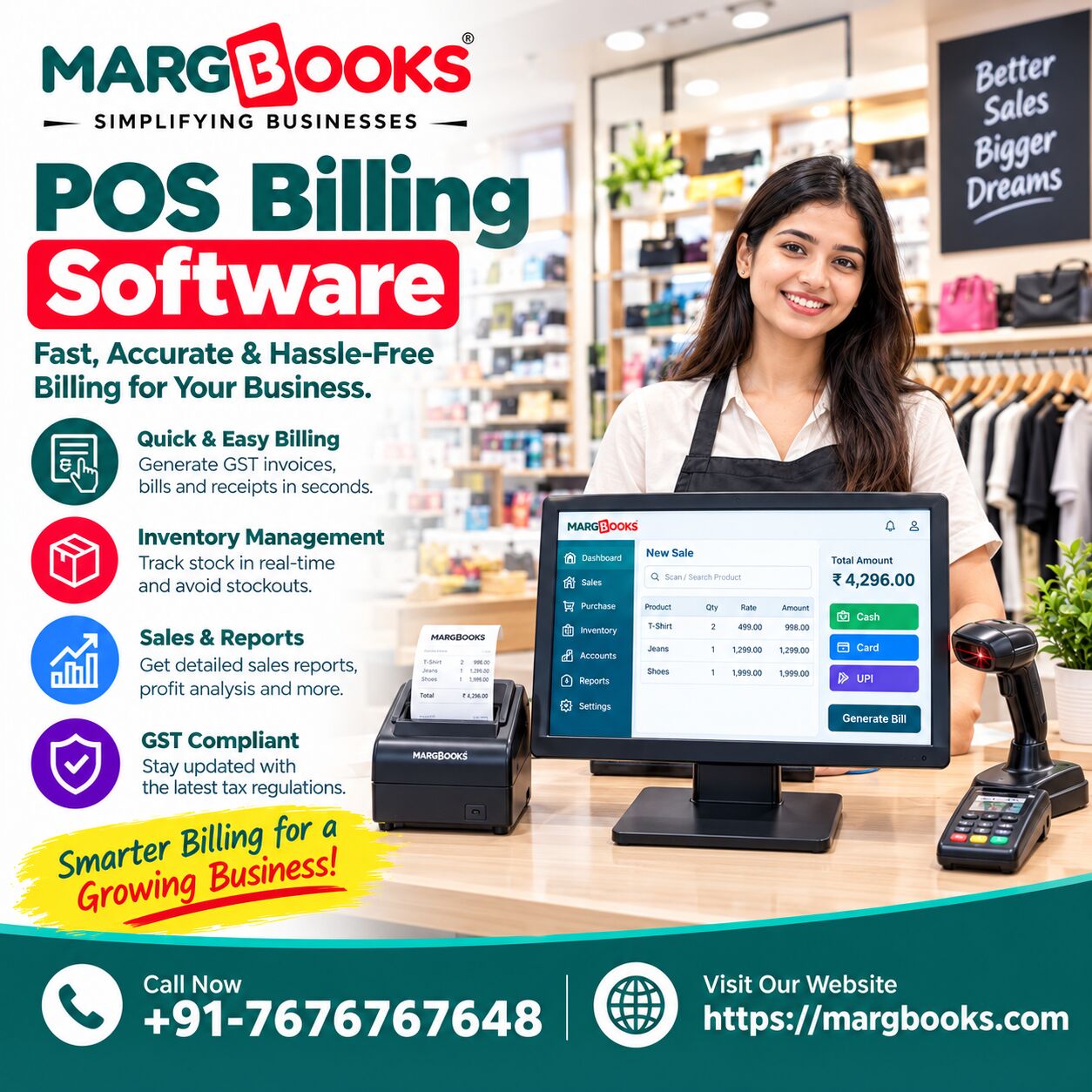 Noida, Accounting, POS Billing Software For Fast & Easy Retail Billing | MargBooks