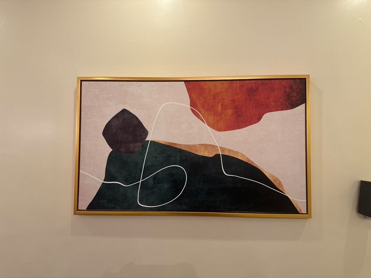 Dammam, Furniture, SAR 200,  Abstract Wall Art &ndash; Gold Frame