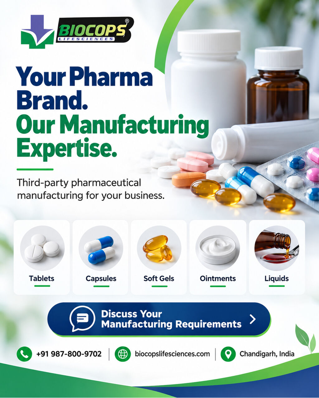 Chandigarh, Health, Biocops Lifesciences | Third Party Contract  Manufacturing Pharma Companies