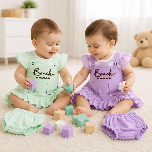 Mumbai, Baby & Kid Stuff, Stylish Girls Dungaree Dress Available Online &ndash; Zoryeon