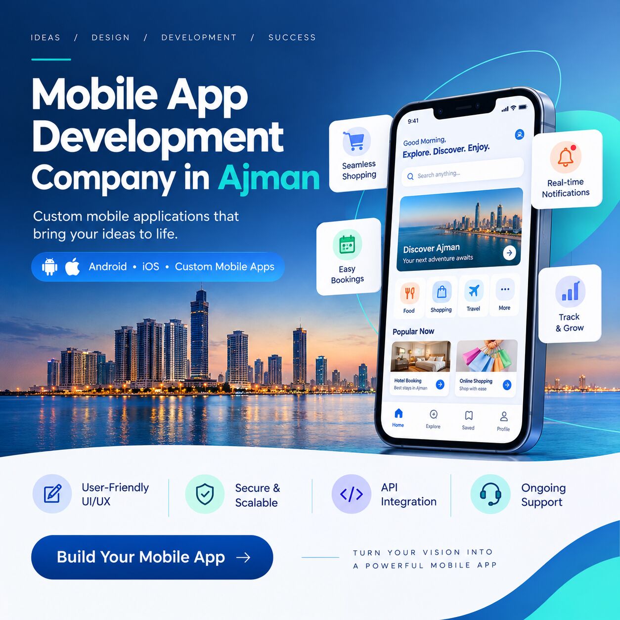 Mumbai, Business, Mobile App Development Company In Ajman | Custom Mobile App Solutions