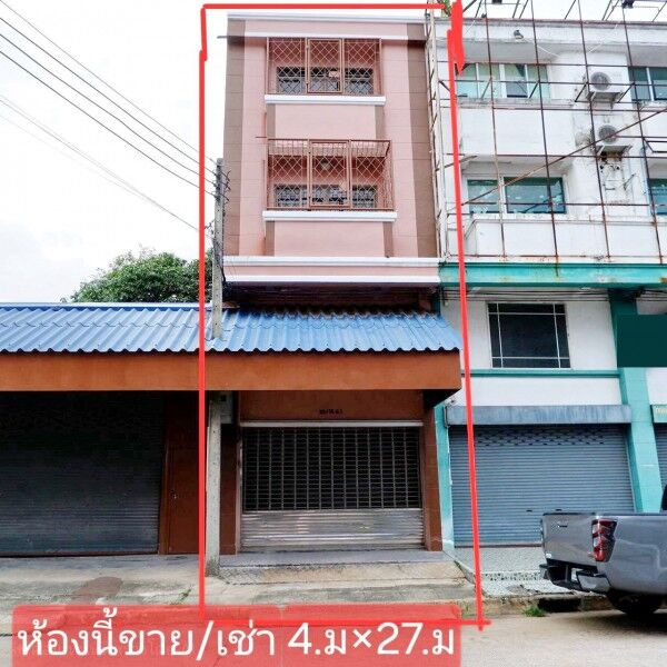 Bangkok, Villas, THB 14998,  27 Sq. Feet,  อาคารพาณิชย์ 4ชั้นหลังมุม 27ตร.ว เดอะโ