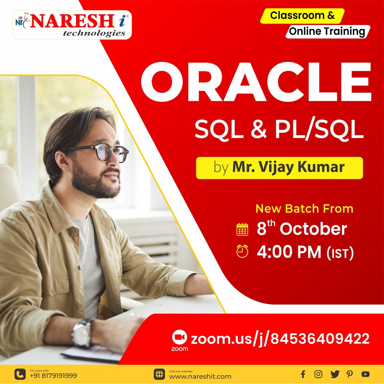 Hyderabad, Education, Build Strong Oracle SQL & PL/SQL Skills With NareshIT Institute