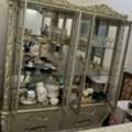 SAR 599,  ✨ Elegant Gold Glass Display Hutch – Excellent Condition ✨