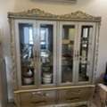 SAR 399,  ✨ Elegant Gold Glass Display Hutch – Excellent Condition ✨