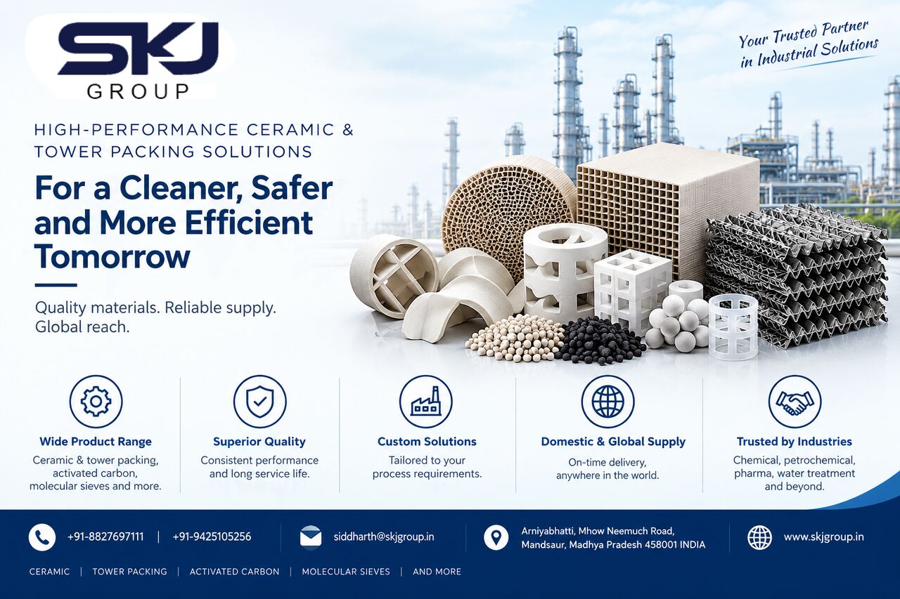 Bhopal, Business, Ceramic Ring For Efficient Gas-Liquid Contact In Industrial Towers