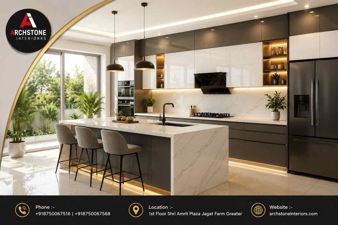 Greater Noida, Interior Design, Plan Your Dream Modular Kitchen With Archstone Interiors &ndash; Free Consultation