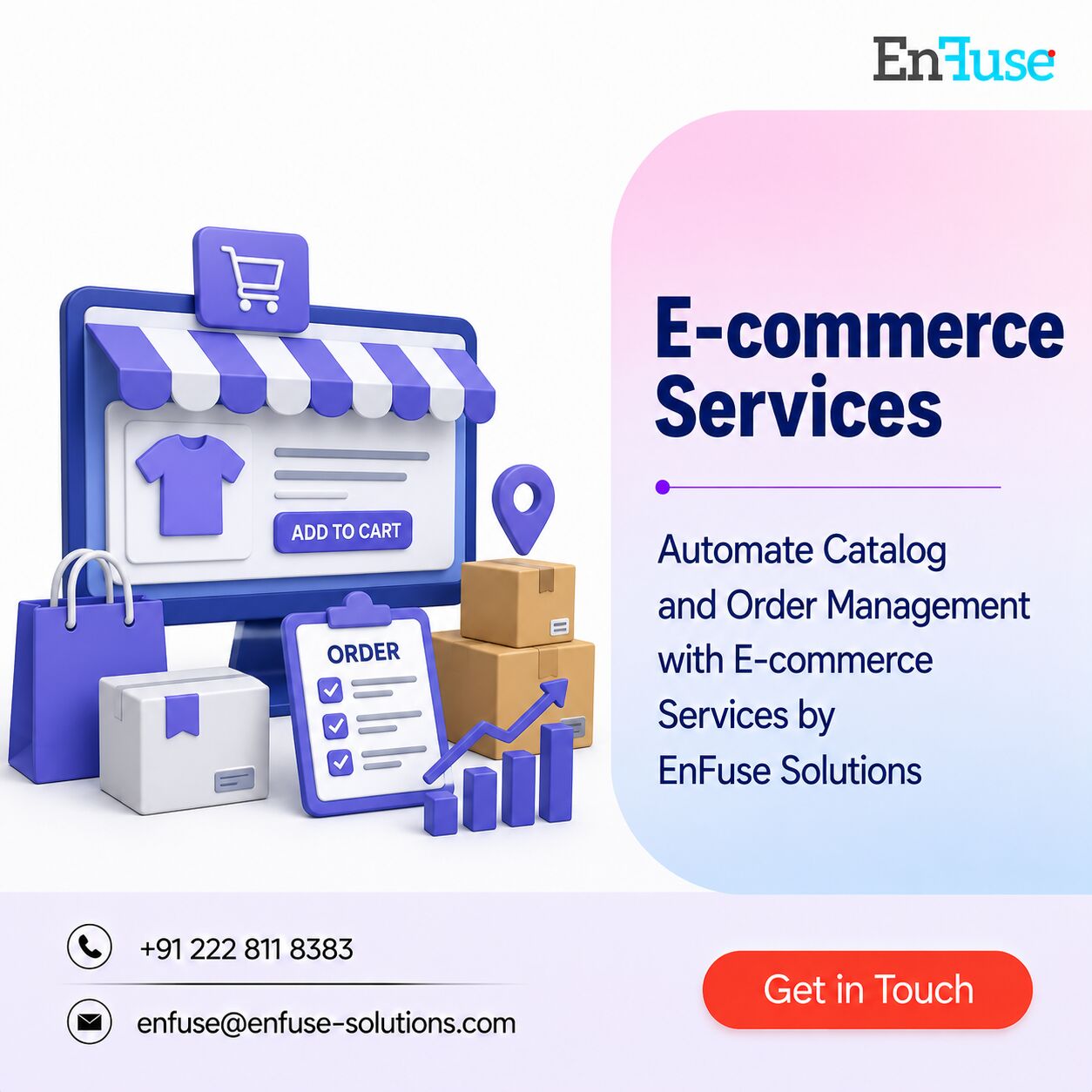 Mumbai, Marketing, Automate Catalog And Order Management With E-commerce Services By EnFuse Solutions