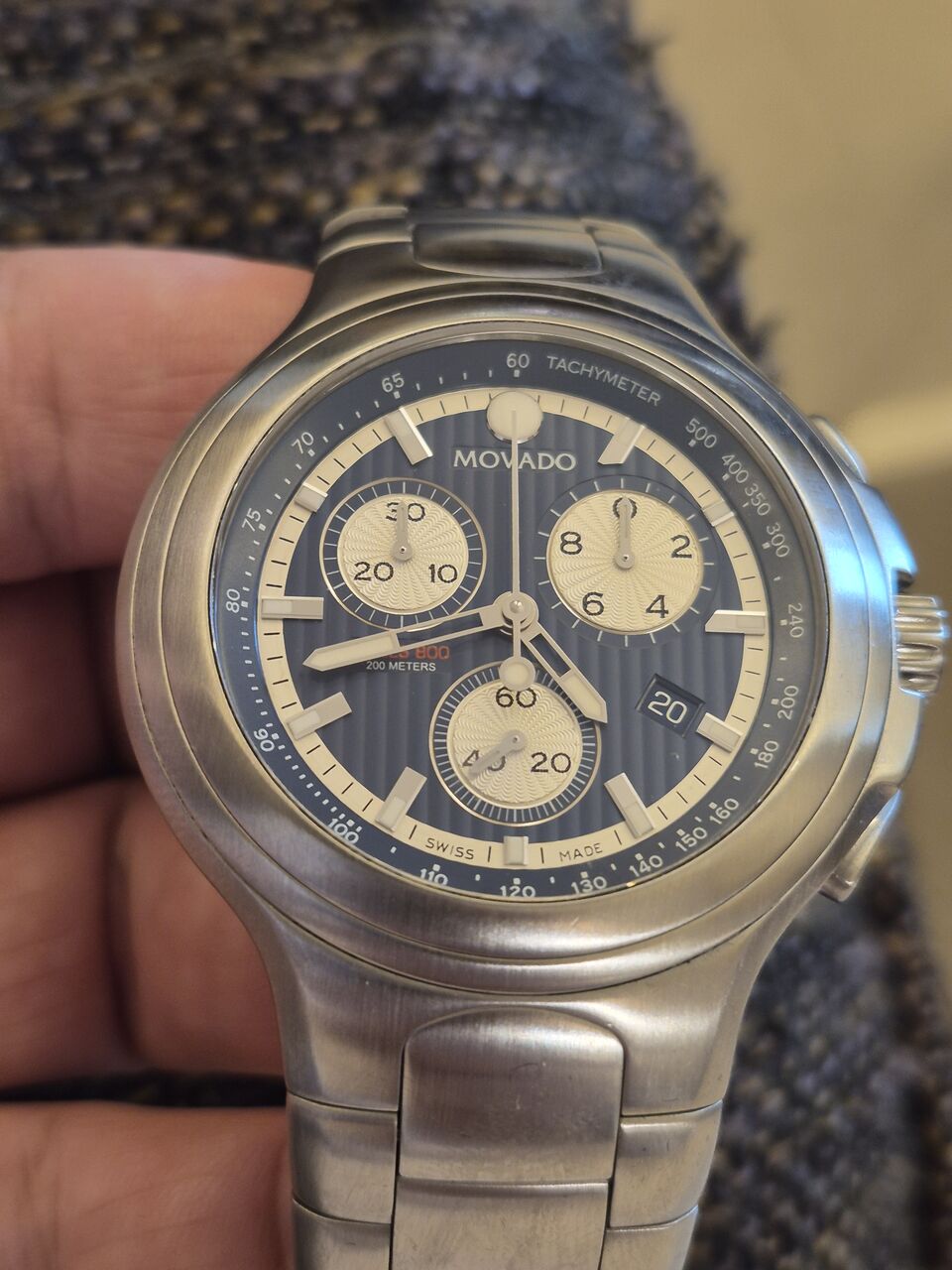 Riyadh, Jewelry, SAR 2650,  Movado Chronograph Watch (Big Dial 42mm) For Men Original Swiss Made